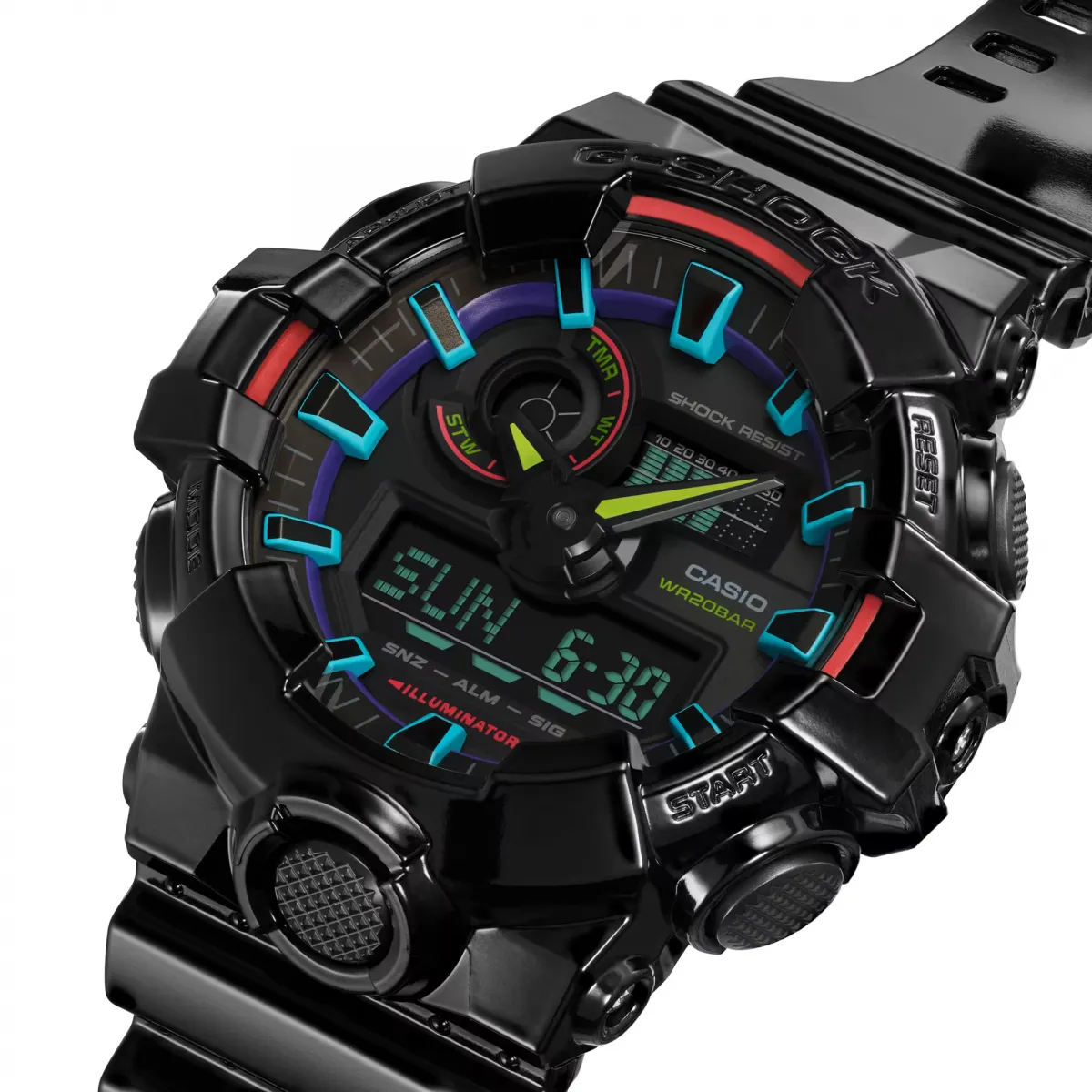 Đồng hồ G-SHOCK GA-700RGB-1A - Chính Hãng