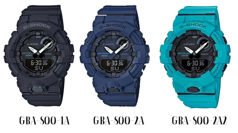 So sánh đồng hồ G-Shock thể thao G-Squad GBA-800 và GBD-800