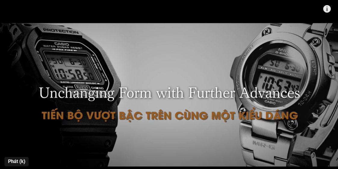 Tiến Bộ Vượt Bậc Trên Cùng Một Kiểu Dáng Đồng Hồ G-Shock